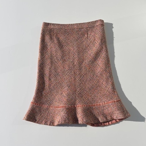 None Dresses & Skirts - None Pink Tweed Skirt